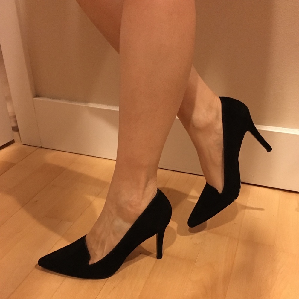 Nine West Suede Pointy Pumps
